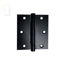 Dobradiça Preta C-reto Inox Com Rolamento 3 X 2 ½