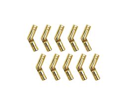 Dobradiça QCAA 25 mm de latão maciço invisível, 5 pares