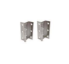 Dobradiça QCAA de três abas em aço niquelado 6,4 cm, pacote com 2 Dobradiça QCAA de três abas em aço niquelado 6,4 cm, pacote com 2