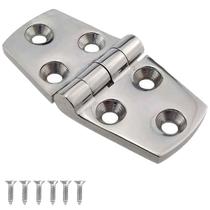Dobradiça reforçada Aço Inox 76x38mm chapa 5mm para Lancha Barco ou Trailer Dobradiça reforçada Aço Inox 76x38mm chapa 5mm para Lancha Barco ou Trailer