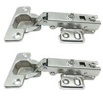 Dobradiça Reta Amortecedor Calço Fixo 35mm Armários 50 Peças