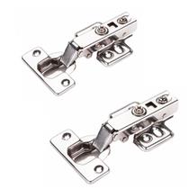 Dobradiça Reta Inox Amortecedor 02 Un Portas Armários Móveis Dobradiça Reta Inox Amortecedor 02 Un Portas Armários Móveis