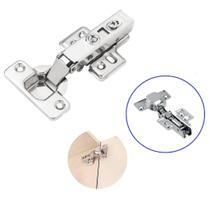 Dobradiça s95 98 clip on reta inox com amortecedor hardt