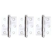 Dobradiça Sem Rolamento Inox Polido Pado 3530 - 3.1-2 Com 3 Unidades