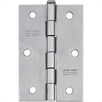 Dobradica Silvana 850 Ferro Zincado Cartela 3 Pecas Com Parafuso 3.1/2''