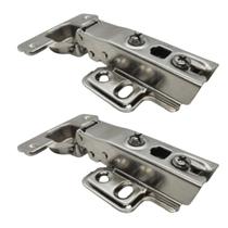 Dobradiça Slow 35 mm Calço Móvel Reta Armários Portas 04 Und