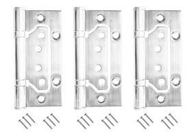 Dobradiça Sobrepor De Encaixe Inox Escovado P. Porta - Cerrata