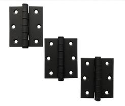 Dobradiça Stark Mahler 3'' x 2.1/2'' Inox 304 Black Kit 3 Peças