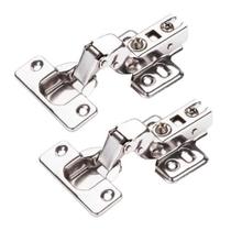 Dobradiça Super Curva Amortecedor Inox Portas Móveis 12 Un Dobradiça Super Curva Amortecedor Inox Portas Móveis 12 Un