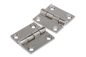 Dobradiça traseira SEACHOICE 316 em aço inoxidável 5x5 cm Pacote com 2 Dobradiça traseira SEACHOICE 316 em aço inoxidável 5x5 cm Pacote com 2