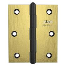 Dobradiça " X 3" X 1,9mm Oxidado Com Pino Reverivel E Canto Reto - 42083 - Stam Dobradiça " X 3" X 1,9mm Oxidado Com Pino Reverivel E Canto Reto - 42083 - Stam