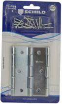Dobradiça Zincada Galvanizada 3,5 Schild Com 3 Unidades - Comprenet