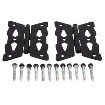Dobradiças borboletas decorativas National Hardware Black Steel Dobradiças borboletas decorativas National Hardware Black Steel