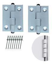 Dobradiças De Alumínio Porta Pequena, Janelas Kit 2 Peças