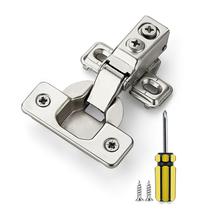 Dobradiças de gabinete Ravinte, pacote com 20 pares, sobreposição de 1/2", Soft Close