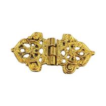 Dobradiças De Metal Vintage Em Liga Com Flor Oca 24x54mm 3 Peças Para Móveis E Projetos DIY Dobradiças De Metal Vintage Em Liga Com Flor Oca 24x54mm 3 Peças Para Móveis E Projetos DIY