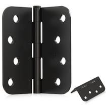 Dobradiças de porta AmzGod 4 x 4 pretas, pacote com 18, preto fosco, pesado