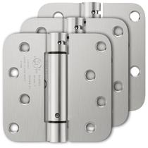 Dobradiças de porta com fechamento automático Luxbaro, 4 polegadas, pacote com 3, listado pela UL