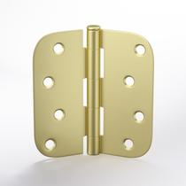Dobradiças de porta: Goldenwarm, 4 polegadas, latão, ouro acetinado, pacote com 12