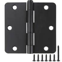 Dobradiças de porta JIW Black Matte Black, pacote com 18, 3,5 x 3,5 polegadas Dobradiças de porta JIW Black Matte Black, pacote com 18, 3,5 x 3,5 polegadas