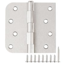 Dobradiças de porta JIW interior/exterior de níquel acetinado de 4 polegadas, pacote com 3 Dobradiças de porta JIW interior/exterior de níquel acetinado de 4 polegadas, pacote com 3