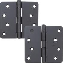 Dobradiças de porta Stone Harbor Hardware 4", preto fosco, pacote com 2 Dobradiças de porta Stone Harbor Hardware 4", preto fosco, pacote com 2