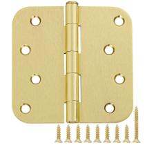 Dobradiças de porta TDCHINGES, 4 x 4 polegadas, latão, hardware dourado, pacote com 12