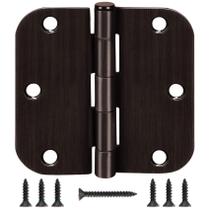 Dobradiças de porta TDCHINGES Bronze polido a óleo 8,9 x 8,9 cm, pacote com 6