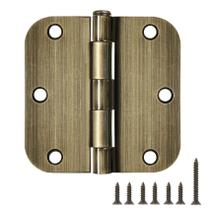 Dobradiças de porta TDCHINGES, latão antigo, 3,5 polegadas, pacote com 18