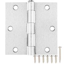 Dobradiças de porta TDCHINGES Nickel Satin, pacote com 30, 9 x 9 cm