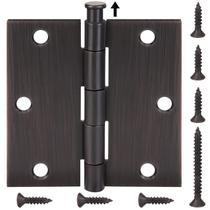 Dobradiças de porta TICONN, pacote com 48, 9 cm, ferro dobrável, residencial