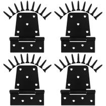 Dobradiças de portão Inchoco Heavy Duty 8,9 cm, pacote com 4, acabamento em ferro preto