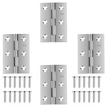 Dobradiças dobráveis de aço inoxidável de 3 polegadas QANQIUPLE Pack 4