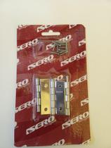 Dobradiças ferro cromado pino reversível 2" leve