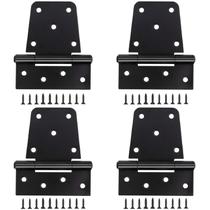 Dobradiças Gate CTRowelPro 3,5 x 3,3 polegadas e 1,2 mm em ferro preto, pacote com 4