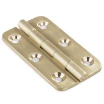 Dobradiças Keenkee 5 cm de latão maciço escovado, kit com 4 unidades Dobradiças Keenkee 5 cm de latão maciço escovado, kit com 4 unidades