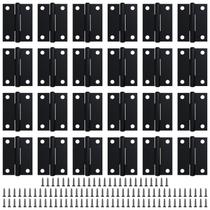 Dobradiças LEIFENY 24 Peças 3,8 cm Pretas Pequenas com Parafusos Dobradiças LEIFENY 24 Peças 3,8 cm Pretas Pequenas com Parafusos
