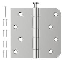 Dobradiças Luxbaro 10 cm em níquel escovado, kit com 3 unidades, alta resistência Dobradiças Luxbaro 10 cm em níquel escovado, kit com 3 unidades, alta resistência