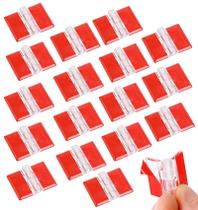 Dobradiças Mini de Acrílico 35x25 mm 18 Peças Transparentes Sem Furação Dobradiças Mini de Acrílico 35x25 mm 18 Peças Transparentes Sem Furação