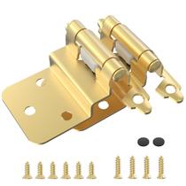 Dobradiças para Armário Chibery Inset 3/8" com Fechamento Automático, Acabamento Latão Dobradiças para Armário Chibery Inset 3/8" com Fechamento Automático, Acabamento Latão