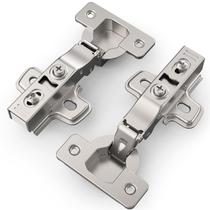 Dobradiças para armário Chibery, kit com 2 unidades, fechamento suave 105, níquel acetinado Dobradiças para armário Chibery, kit com 2 unidades, fechamento suave 105, níquel acetinado