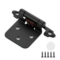 Dobradiças para Armário de Cozinha Ravinte Hardware 1/2 Polegada Preto Fosco