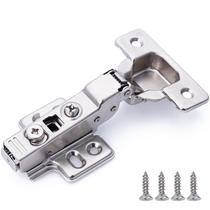 Dobradiças para armário DecoBasics com fechamento suave 105 para armário sem moldura, 10 peças