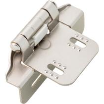 Dobradiças para armário Franklin Brass com fechamento automático, níquel acetinado Dobradiças para armário Franklin Brass com fechamento automático, níquel acetinado