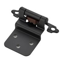 Dobradiças para armário Home Expert 3/8" com fechamento automático, preto fosco