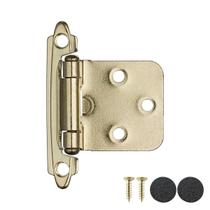 Dobradiças para armário JQK CH200-BG-P10 douradas, pacote com 10, fechamento automático Dobradiças para armário JQK CH200-BG-P10 douradas, pacote com 10, fechamento automático