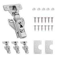 Dobradiças para Armário Mirdinner com Fechamento Suave 105 - Kit com 4 Unidades