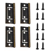 Dobradiças para Armário STFRBTH 5 x 2,5 cm Bronze 4 Peças Sem Embutir Dobradiças para Armário STFRBTH 5 x 2,5 cm Bronze 4 Peças Sem Embutir