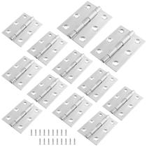 Dobradiças para armário Suiwotin 12 peças 6,3 x 4,4 cm em aço inoxidável