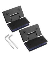 Dobradiças para porta de box WANLIAN 135 preto 2 peças 8-12 mm vidro